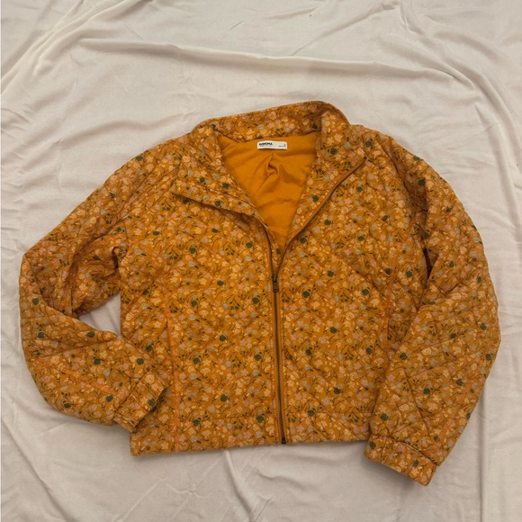 Sonoma Orange Floral Puffer Jacket - Picture 1 of 4